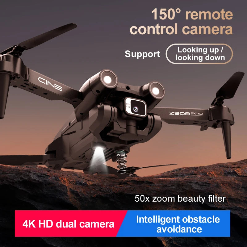 Z908Drone 4k professional rc free shipping dji mini Gps fpv camera Most sold jjrc camera drone 2024 long distancecopter drone